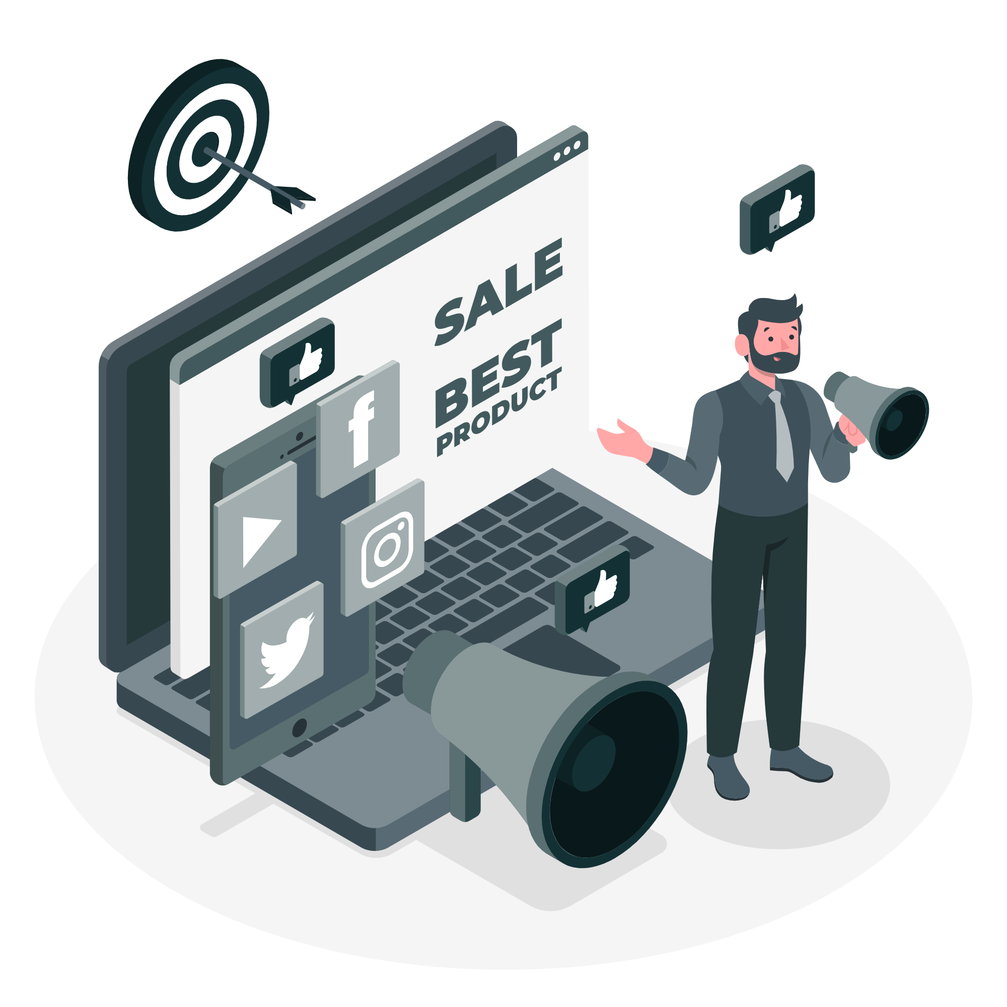 Digital Marketing Illustration